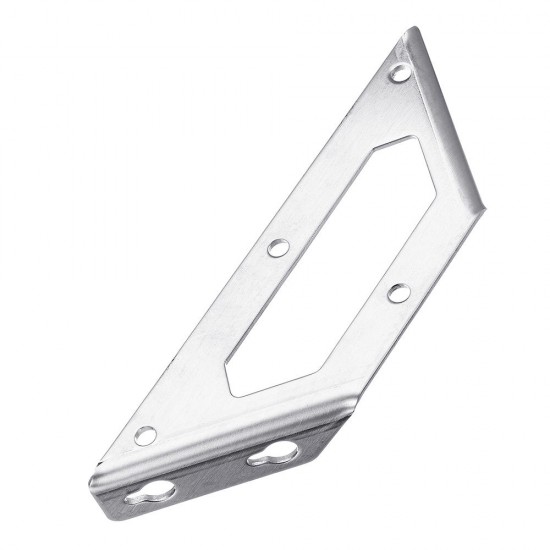 Stainless Steel Corner Braces Trapeziform Angle Brackets Joint Fasteners Shelf Support For Furniture
