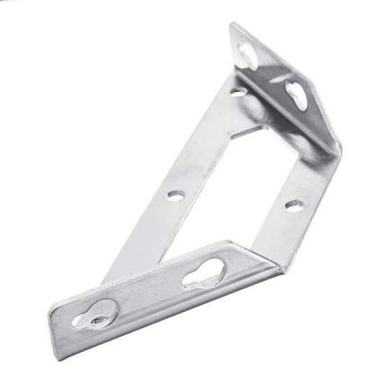 Stainless Steel Corner Braces Trapeziform Angle Brackets Joint Fasteners Shelf Support For Furniture