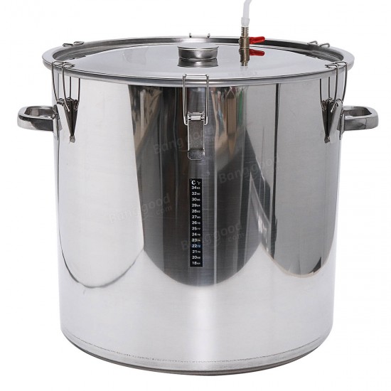 Stainless Steel Fermenter Barrel Home Brew Beer Wine Fermentation 12/36/50/70/100L