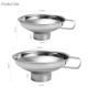 Stainless Steel Funnel Hopper Filter Wide Mouth for Industry Kitechen