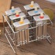 Stainless Steel Popsicle Mould Ice Lolly Ice Cream Stick Holder 6 Molds