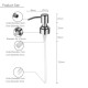 Stainless Steel Pump Liquid Dispenser Empty Bottle Jar Tube Replacement