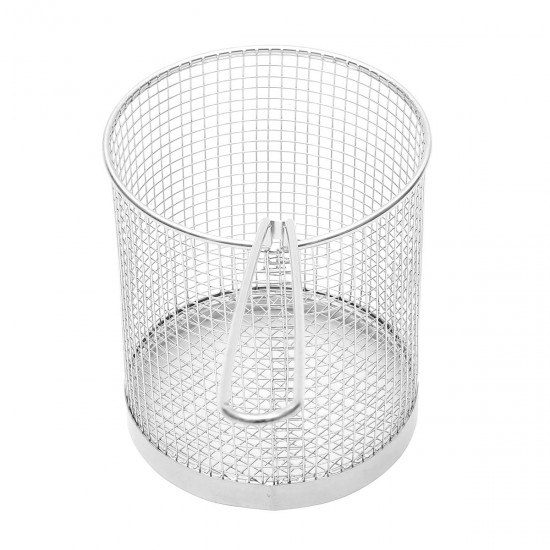 Stainless Steel Round Fry Basket Long Handle Fried Scampi Chips Chicken Fryer Strainer