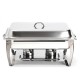 Stainless Steel Square Buffet Stove Furnace Cover Thermal Insulation Dinners BBQ Heating Stove