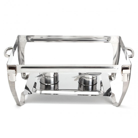 Stainless Steel Square Buffet Stove Furnace Cover Thermal Insulation Dinners BBQ Heating Stove