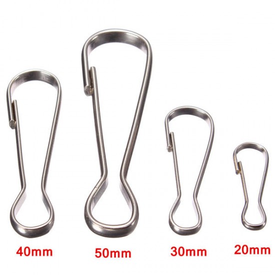 10PCS Steel Flag Pole Clip Snaps Hook Flag Pole Attachment 20mm/30mm/40mm/50mm