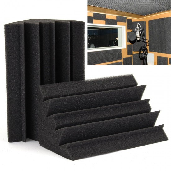 Studio Corner Soundproof Foam Acoustic Black Bass Trap Sound-absorbing Tile