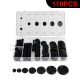 170PCS Rubber Grommets Single-sided Car Rubber Closed Blind Protective Coil Set