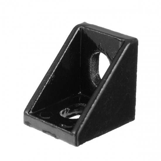 AJ20 10Pcs 2020 Black Aluminium Angle Corner Joint 2020 Series Aluminum Extrusion 20x20mm Right Angle Bracket Furniture Fittings