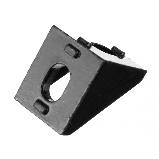 AJ20 10Pcs 2020 Black Aluminium Angle Corner Joint 2020 Series Aluminum Extrusion 20x20mm Right Angle Bracket Furniture Fittings