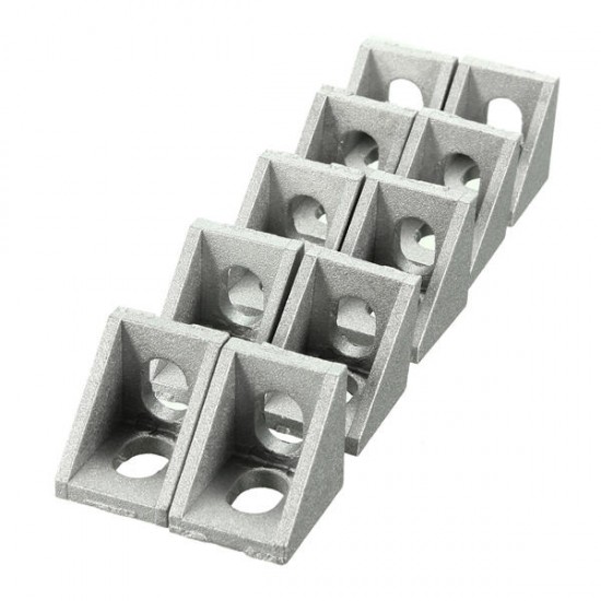 AJ20 Aluminium Angle Corner Joint 20x20mm Right Angle Bracket Furniture Fittings 10pcs