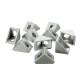 AJ20 Aluminium Angle Corner Joint 20x20mm Right Angle Bracket Furniture Fittings 10pcs