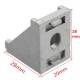 AJ28 10Pcs 2028 Aluminium Angle Corner Joint 20 Series Aluminum Extrusion 20x20mm Right Angle Bracket Furniture Fittings