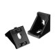 AJ28 10Pcs 2028 Black Aluminium Angle Corner Joint 20 Series Aluminum Extrusion 28x28mm Right Angle Bracket Furniture Fittings