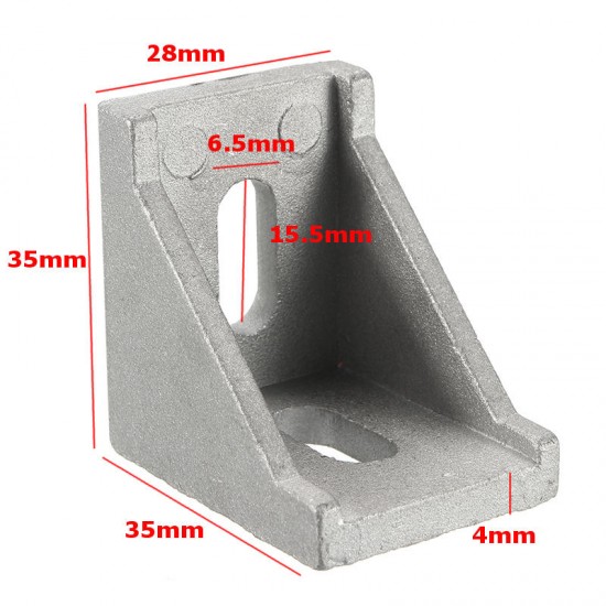 AJ35 4Pcs Corner Bracket Cast Aluminum Angle Corner Joint 35x35mm