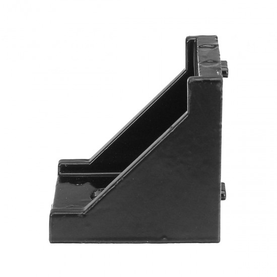 AJ40 40x40mm Aluminium Black Angle Corner Joint Electrophoresis Right Angle Bracket 4Pcs