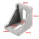 AJ40 4Pcs Corner Bracket Cast Aluminum Angle Corner Joint 40x40mm