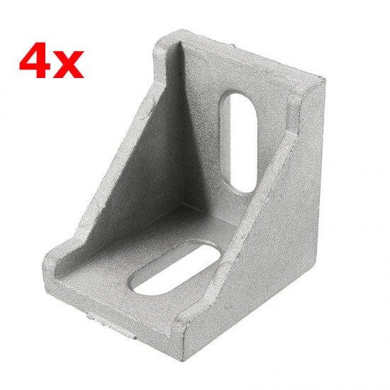 AJ40 4Pcs Corner Bracket Cast Aluminum Angle Corner Joint 40x40mm