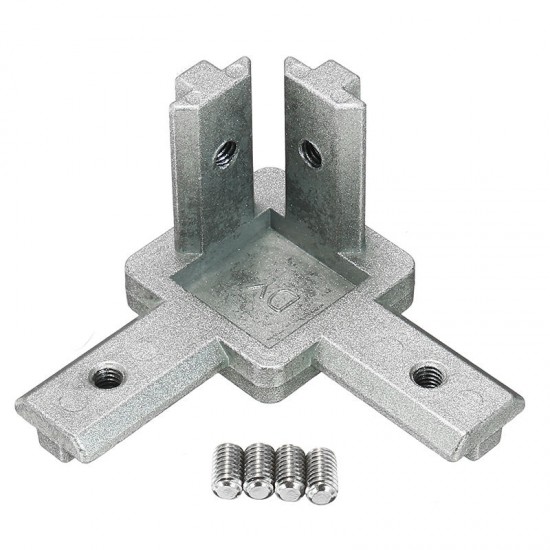 CJ40 T Slot 3 Way 90 Degree Inside Corner Connector Joint Bracket for 4040 Series Aluminum Profile