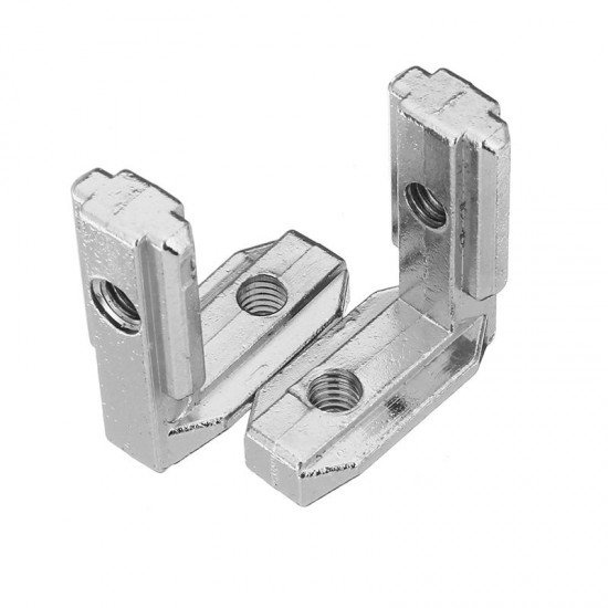 LJ30 5Pcs T Slot L Shape Inside Corner Connector Joint Bracket for 3030 Series Aluminum Profile