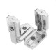 LJ40 5Pcs T Slot L Shape Inside Corner Connector Joint Bracket for 4040 Series Aluminum Profile