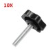 M6TS1 10Pcs M6 30mm Star Shape Head Thread Knurled Thumb Screw Clamping Grip Knob Screw