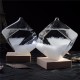 Weather Forecast Crystal Storm Glass Cube Shape Forecaster Bottle Barometer Decor Gift