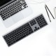 WXJP-A 2.4GHz Wireless Keyboard 109 Keys Silent X-Structure Button Keyboard with USB Receiver for PC Computer