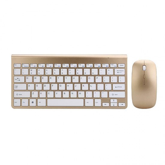 Ultra Thin 2.4GHz Wireless Keyboard and 1200DPI Wireless Ultra Thin Mouse Combo Set with USB Receiver For PC Computer