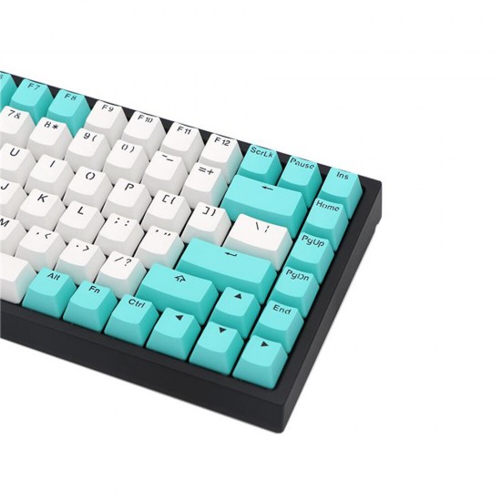 124 Keys QingSu Keycap Set OEM Profile PBT Double Color Injection Keycaps for Mechanical Keyboard