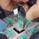 110 Pcs Mechanical Switches Milk Green Switch Transparent PC Top Housing 3Pin Linear Switch for Mechanical Gaming Keyboard