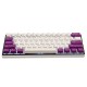 108 Keys Milk Purple Keycap Set OEM Profile PBT Keycaps for 61/68/87/104/108 Keys Mechanical Keyboards