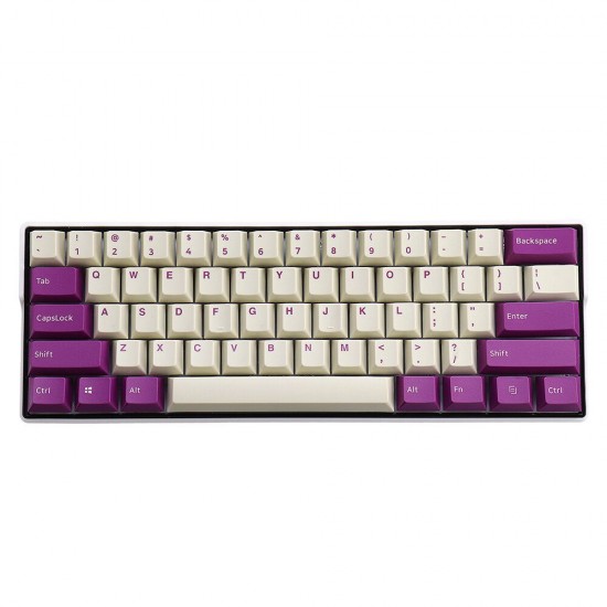 108 Keys Milk Purple Keycap Set OEM Profile PBT Keycaps for 61/68/87/104/108 Keys Mechanical Keyboards