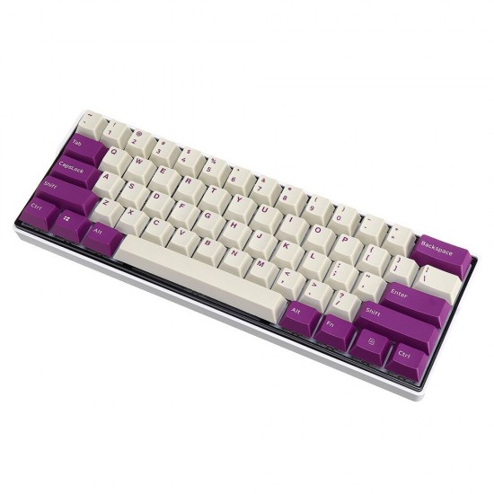 108 Keys Milk Purple Keycap Set OEM Profile PBT Keycaps for 61/68/87/104/108 Keys Mechanical Keyboards