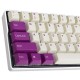 108 Keys Milk Purple Keycap Set OEM Profile PBT Keycaps for 61/68/87/104/108 Keys Mechanical Keyboards