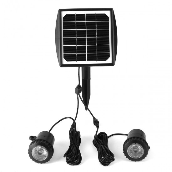 LED Polycrystalline Glass Laminate Solar Garden Light Outdoor Pool Spotlights