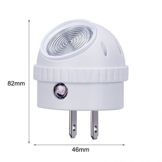 4PCS LED Night Light Wall Mount Plug-in Light Control Lamp for Bedroom Home Toilet EU Plug 220V