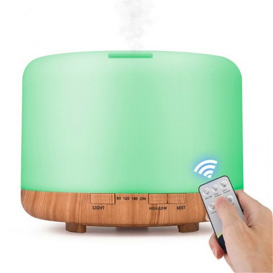 AC100-240/DC24V 500ML LED Ultrasonic Humidifier Essential Oil Diffuser Aromatherapy Fresh Air