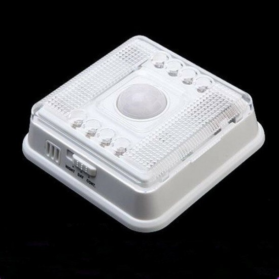 Auto 8 LED Light PIR Sensor Motion Detector Wireless Infrared Indoor Light