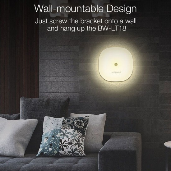 BW-LT18 Smart Gesture Control Sensor LED Night Light RGB Dimmable Bedside Ambient Lamp