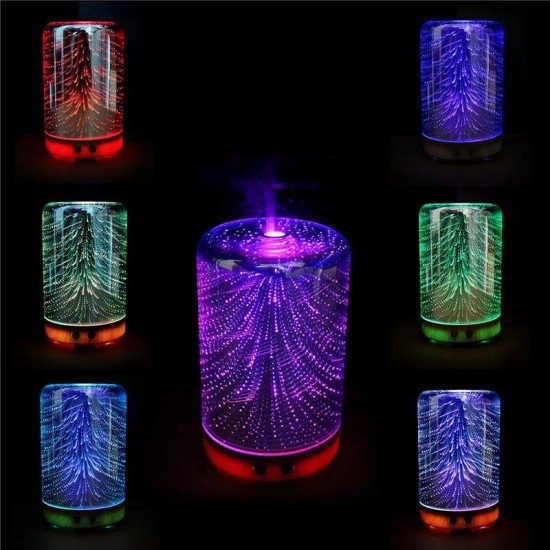 Color Changing 3D Lighting Essential Oil Aroma Diffuser Ultrasonic Mist Humidifier Aromatherapy