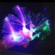 Creative Colorful Peacock Finger LED Light Ring for Parties Cheering Novelty Toys Gift For Kids