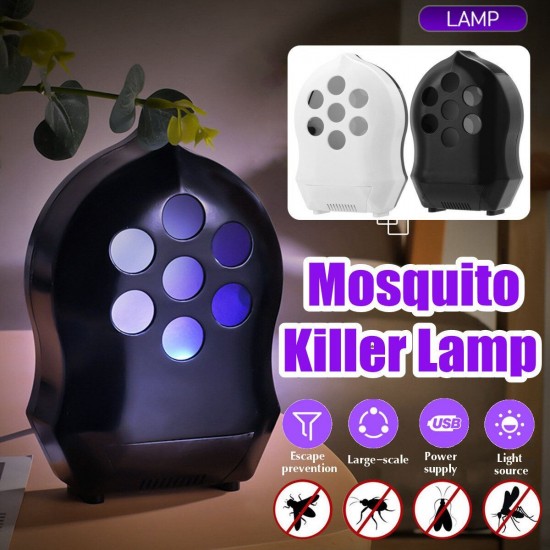 Electric Photocatalytic Anti Mosquito Killer Lamp Bug Insect Trap Light Waterproof Pest Control Repellent DC5V