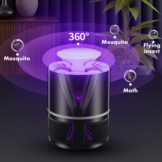 Electric Zapper Mosquito Killer Lamp USB LED Fly Bug Pest Trap Light for Home Bedroom Hotel DC5V
