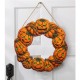 Halloween Spooky Wreath LED Lantern LED Pumpkin Light Door Hanger Home Decor