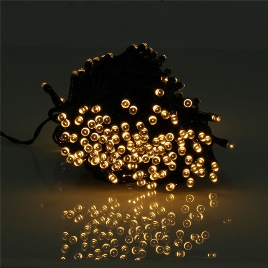 22M 200 LED Solar Powered Fairy String Light Party Christmas Tree Decorations Lights Garden Outdoor Remote Control