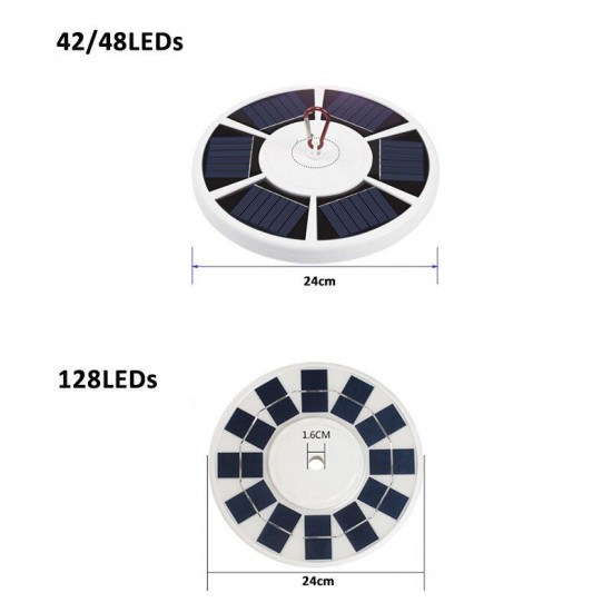 23.7x5x24cm 3.6W 128LED Solar Flagpole Light Super-Bright Flagpole Lamp