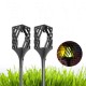 2pcs Solar Powered LED Light Mosquito Killer Insect Repellent Bug Zapper Garden Outdoor Yard Lamp