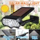 30W 16LED Solar Panel Street Light PIR Motion Sensor 360° Diming Outdoor Wall Lamp for Garden Road Pathway