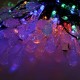 32FT 10M 100LED Solar Water Drop Fairy String Light Outdoor Garden Party Christmas Lawn Lamp Decor